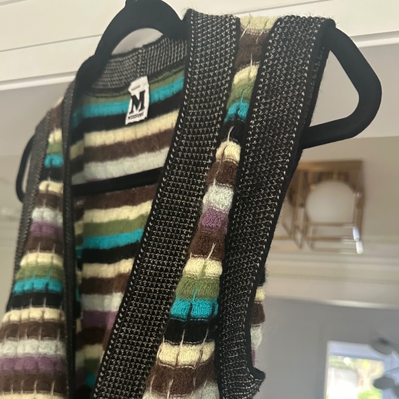 M by MISSONI - Multicolour Wool Knit Belted Sweater Vest - Size US 8 / IT 44 - Picture 4 of 16